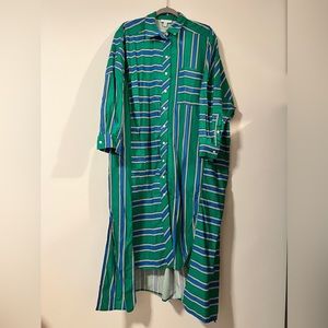 Topshop oversized contrast pocket shirt dress NWT size S